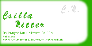 csilla mitter business card